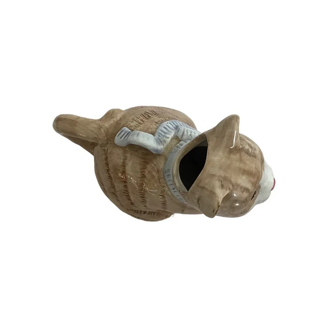 Vtg Kitty Cat Creamer & Sugar Bowl Set Cargo Express 4.5